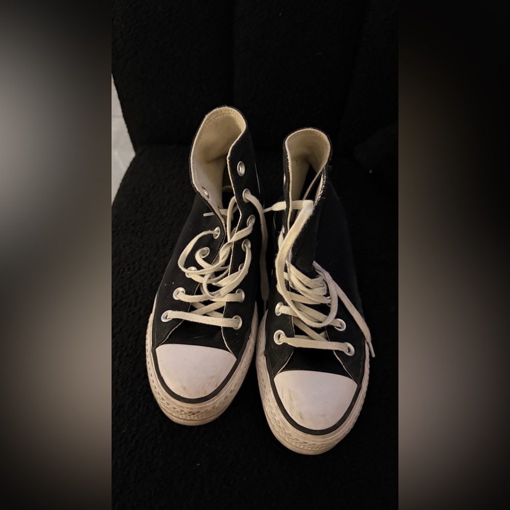 Converse Black and White High-Top Sneakers